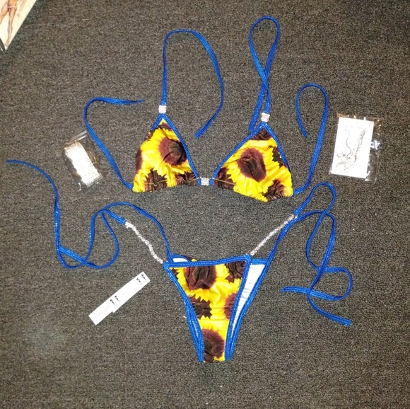 Angel Competition Bikini Bundle Sunflower - Picture 1 of 12